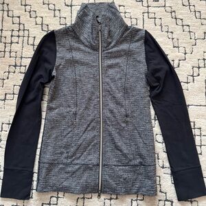 Lululemon Gray and Black Zip-Up Jacket